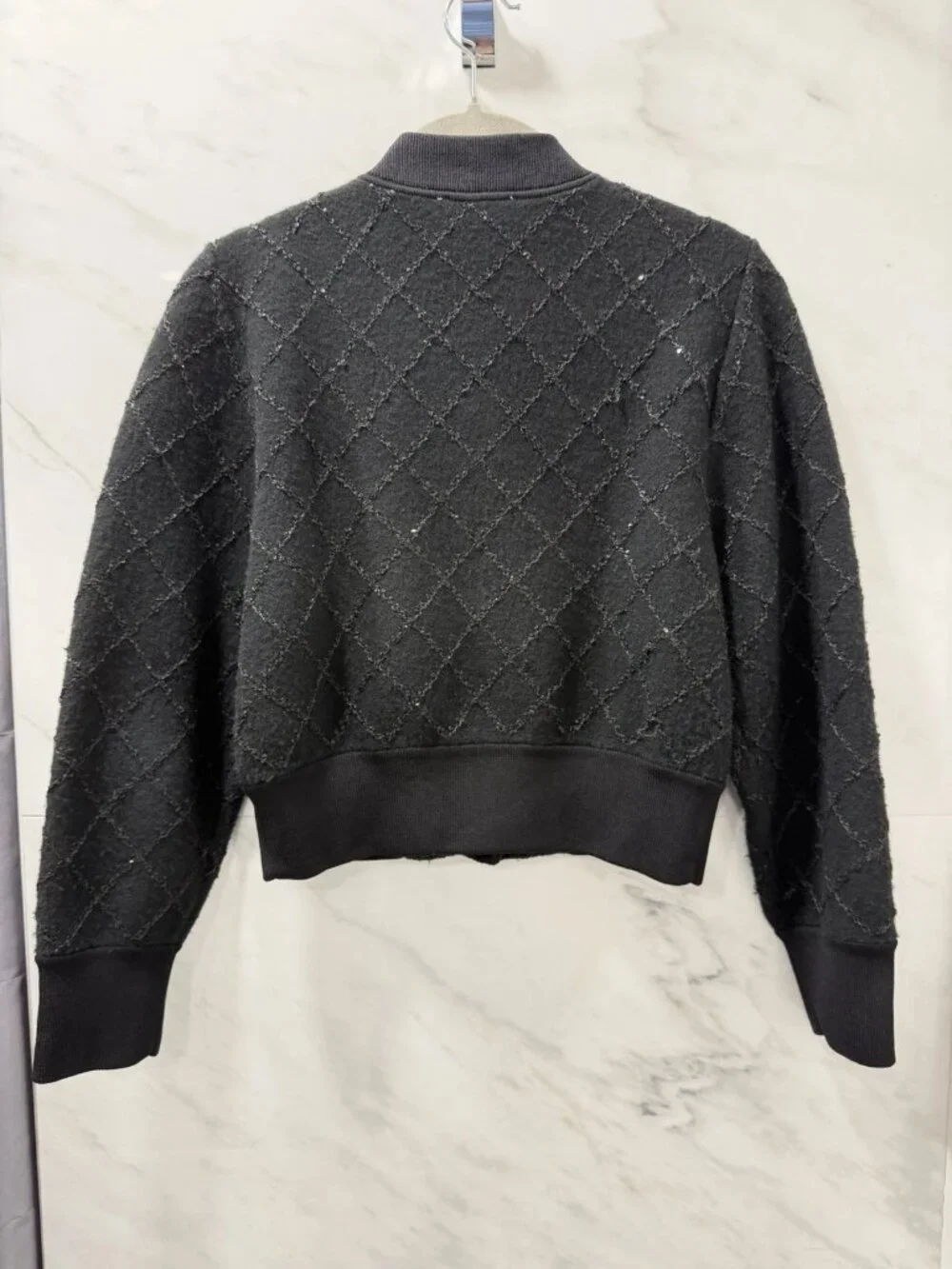 Sandro Women’s Black Knit Cardigan Sweater Long Sleeve Size 0 - Picture 3 of 6